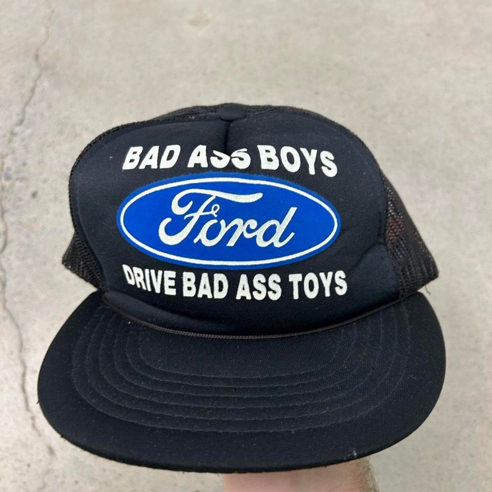 Vintage 80s Ford Bad Ass Boys Trucker Snapback